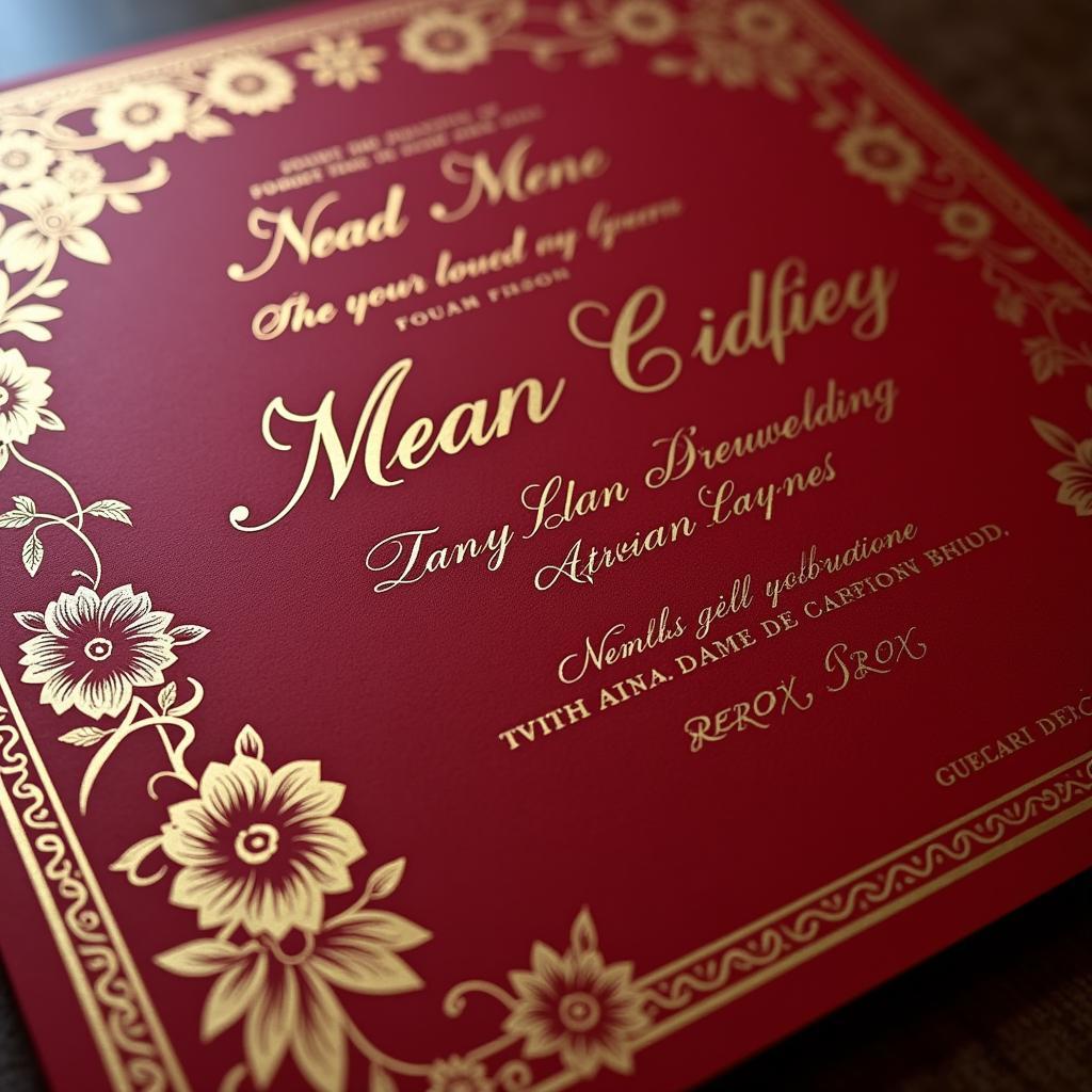 Traditional Pakistani Wedding Card Design