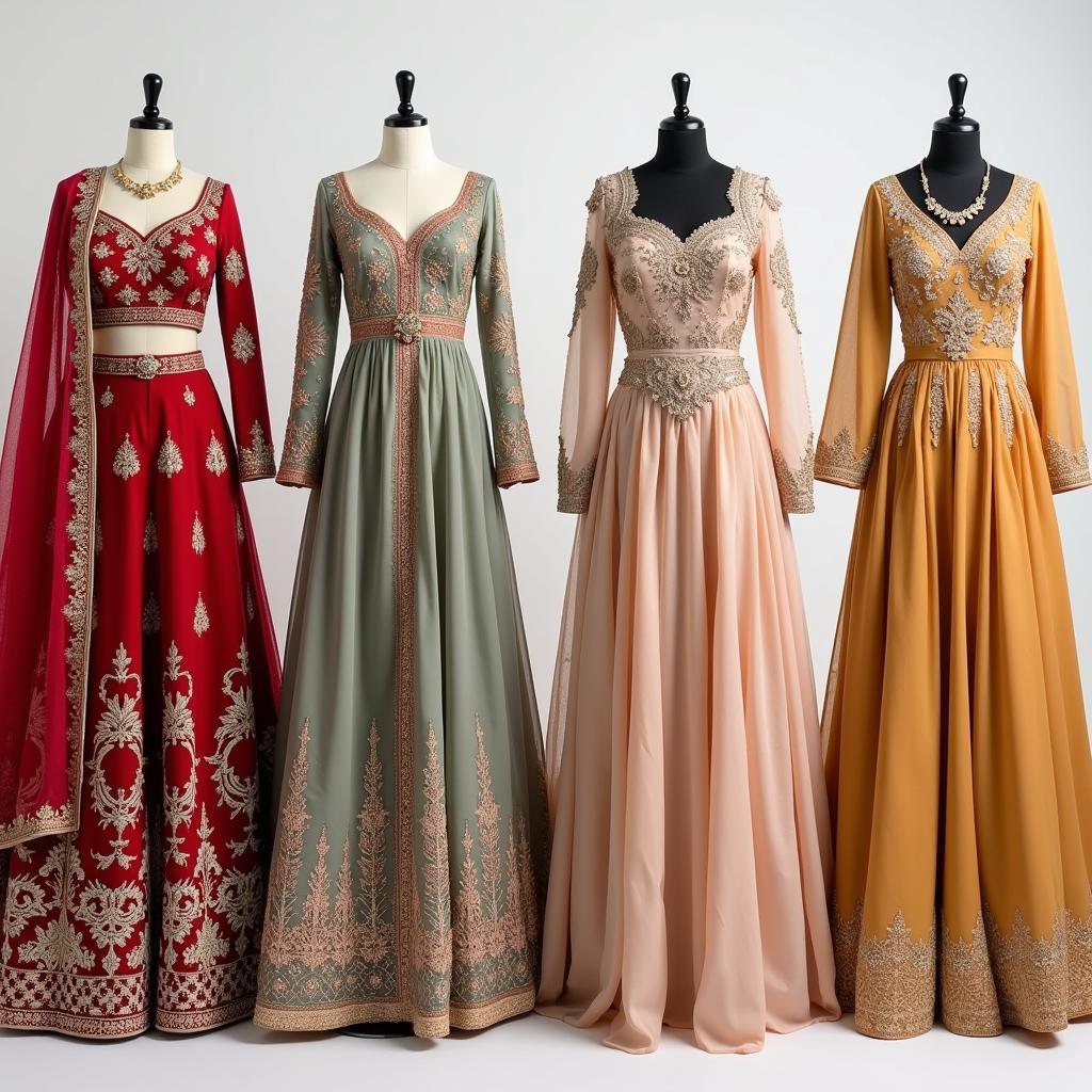 Pakistani Wedding Dress Styles: Lehenga, Sharara, Peshwas, Maxi