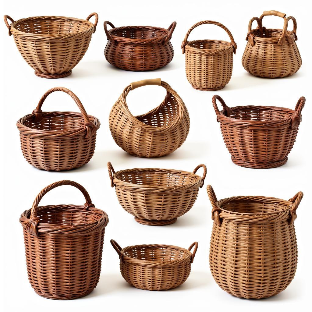 Variety of Pakistani Wicker Baskets