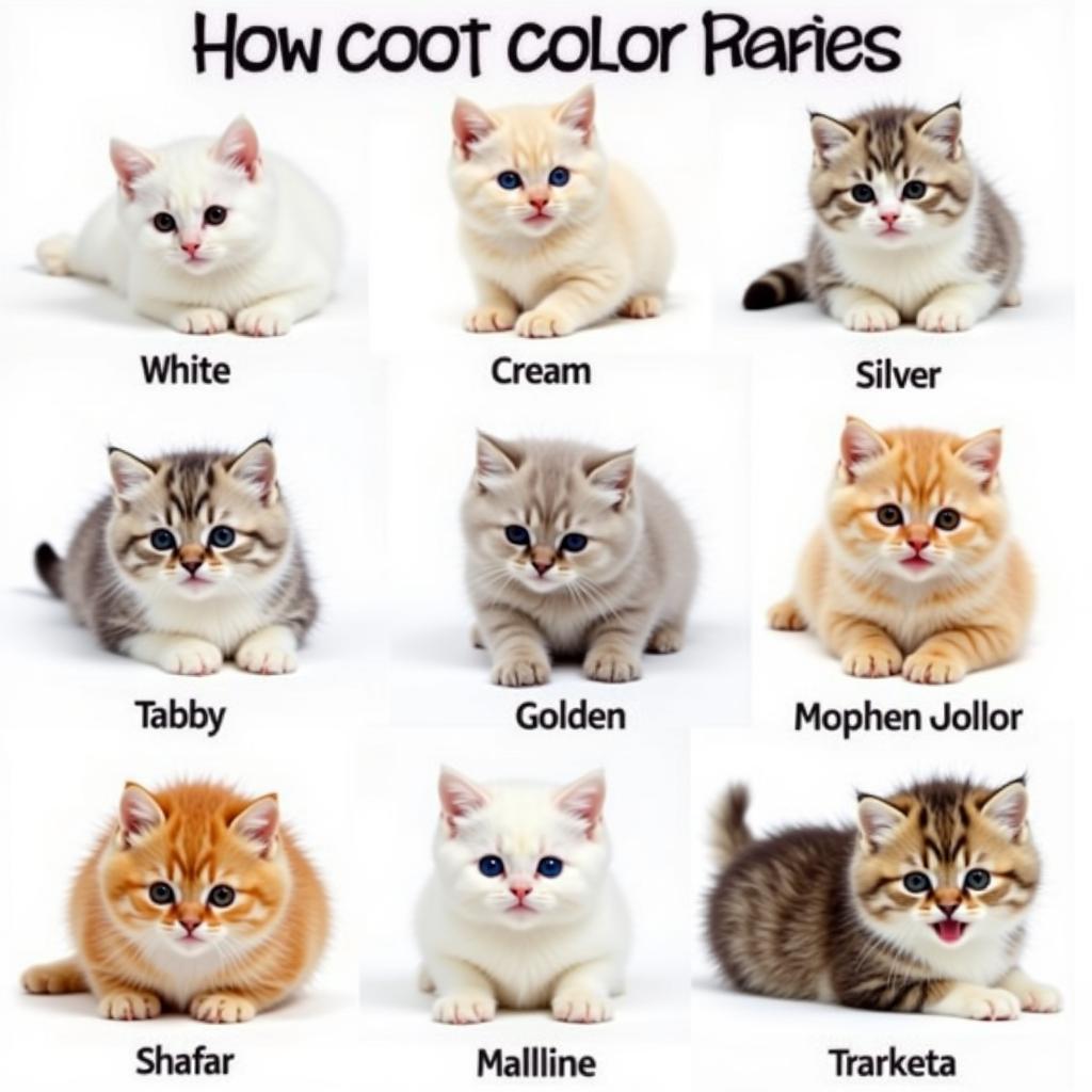 Persian Kitten Coat Color Variations