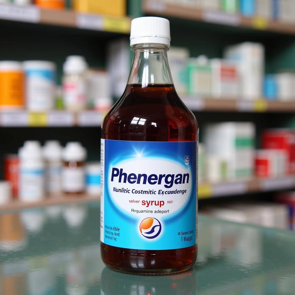 Phenergan Syrup Bottle in Pakistan Pharmacy