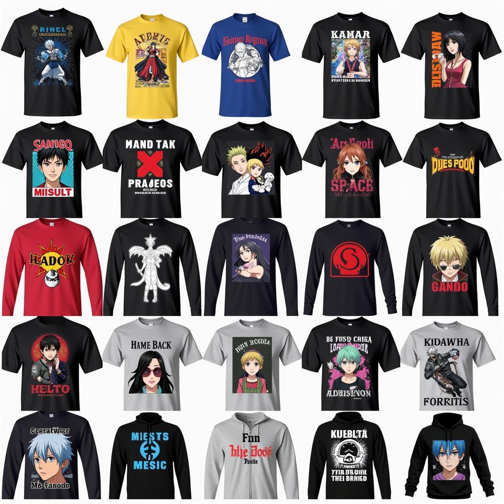 Popular Anime Shirt Designs in Pakistan