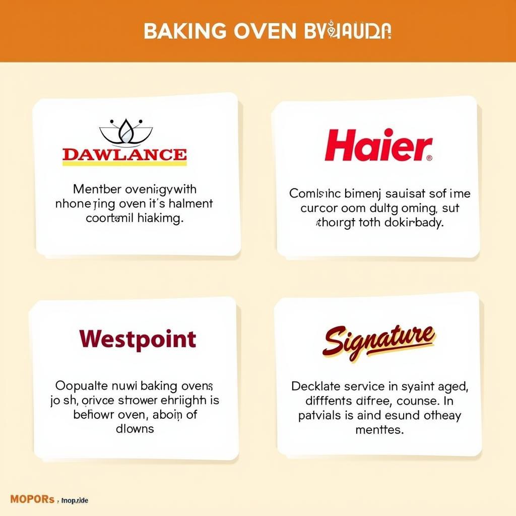 Popular Baking Oven Brands in Pakistan