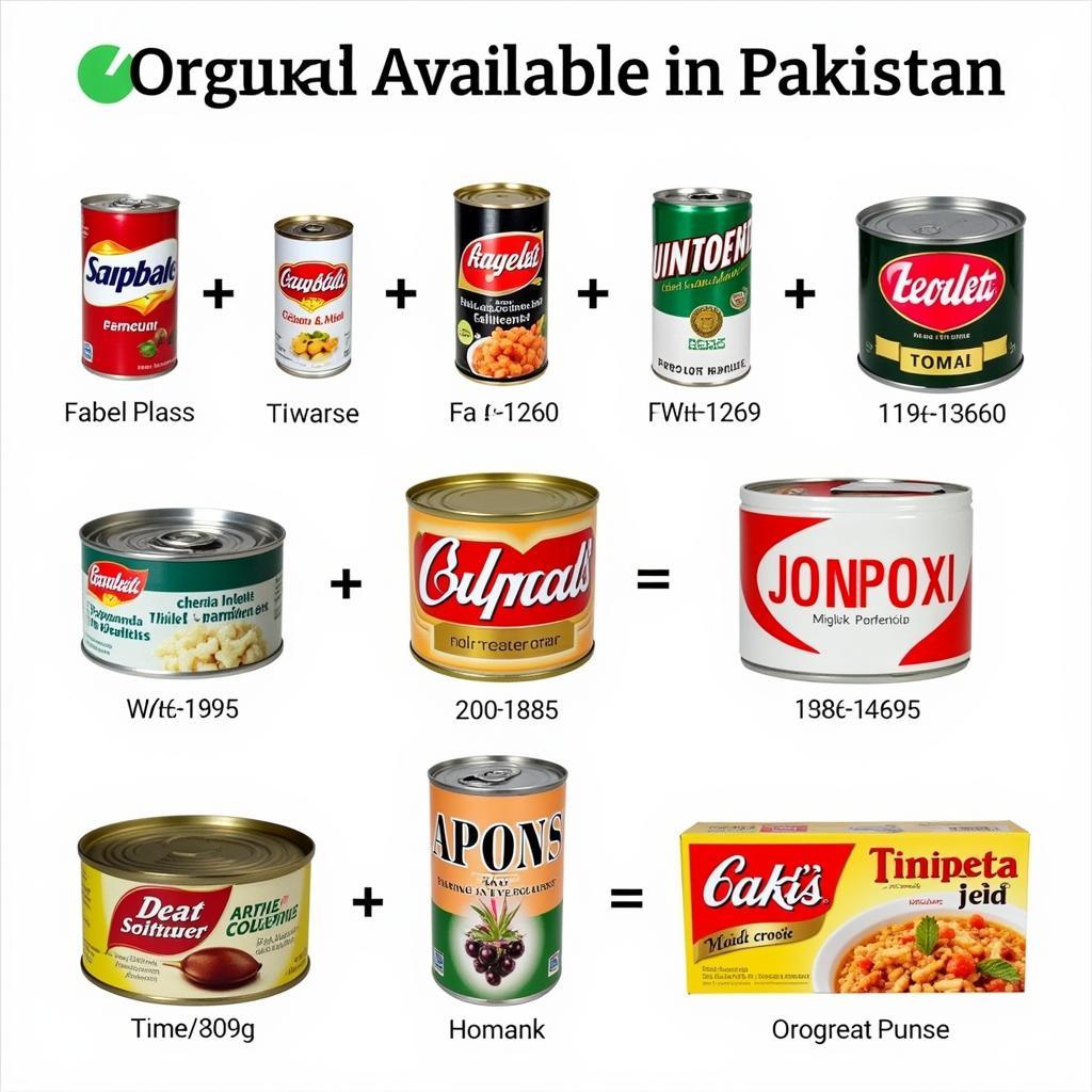 Popular can can brands available in Pakistan