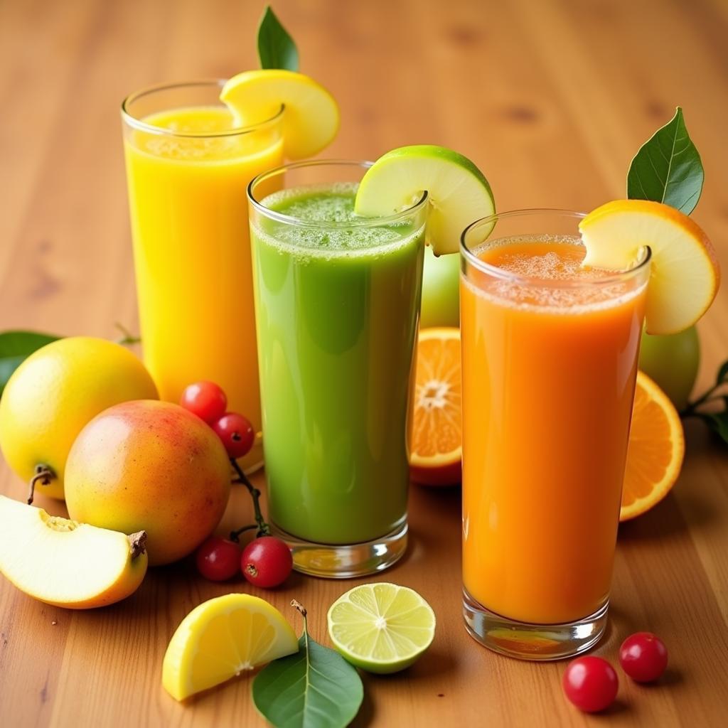 Popular Pakistani Juice Flavors like Mango and Apple