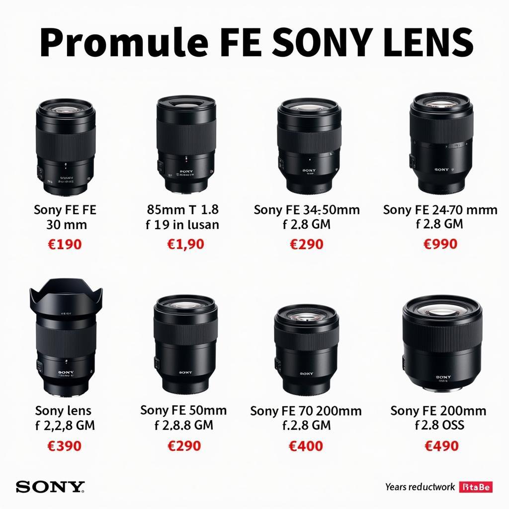 Popular Sony Lens Models and Prices in Pakistan