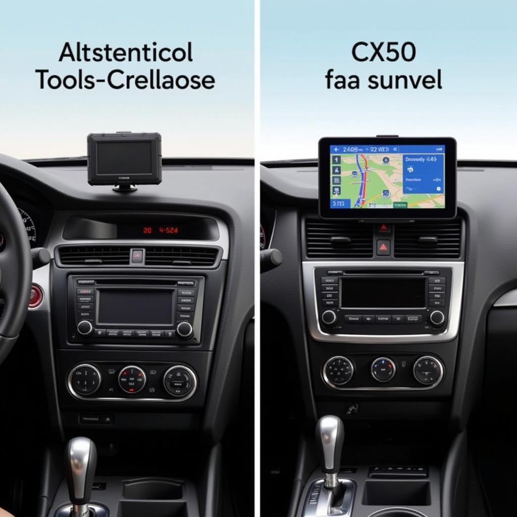 Comparison of portable and built-in car navigation systems.