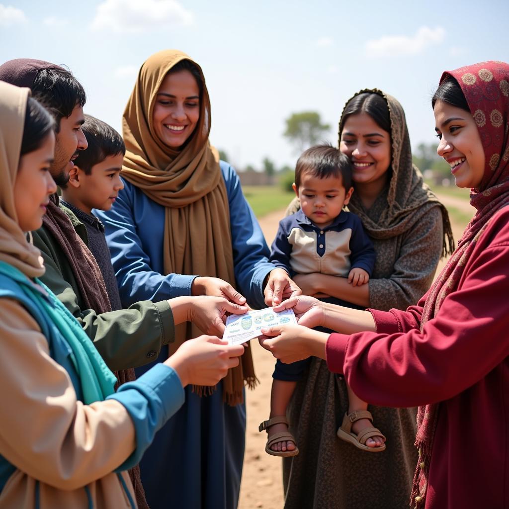 Praziquantel distribution in rural Pakistan