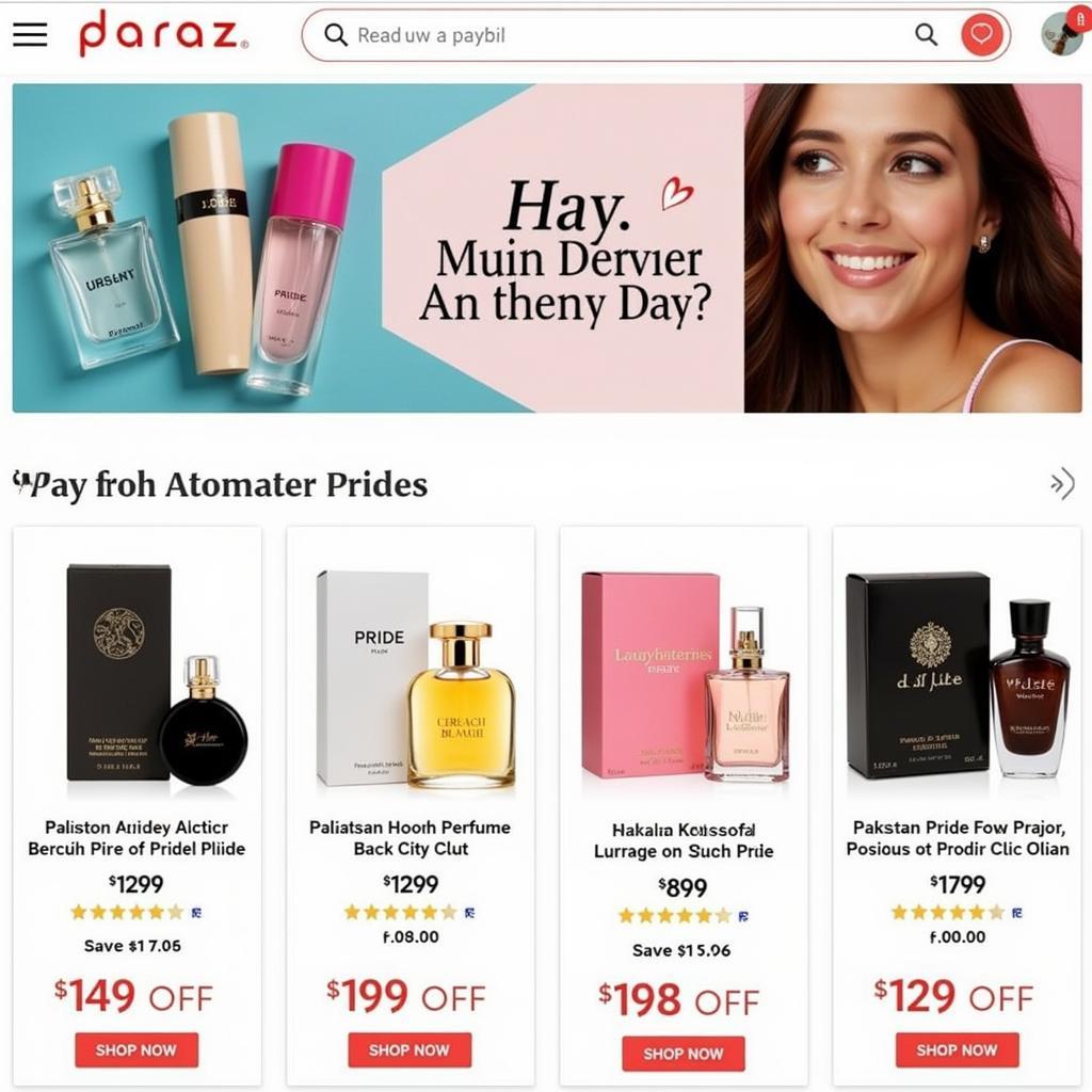 Pride Perfume Deals on Online Marketplaces in Pakistan