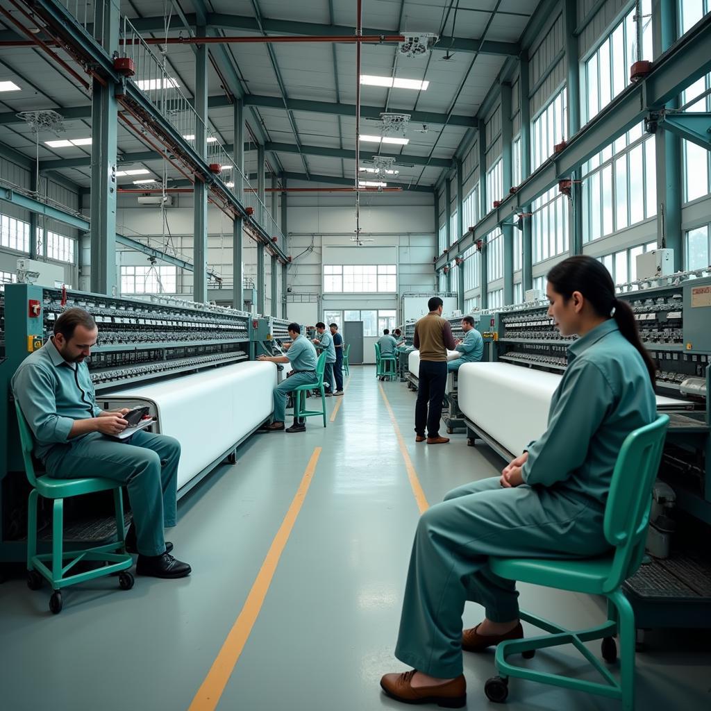 Modern textile factory in Pakistan, representative of a private limited company structure.