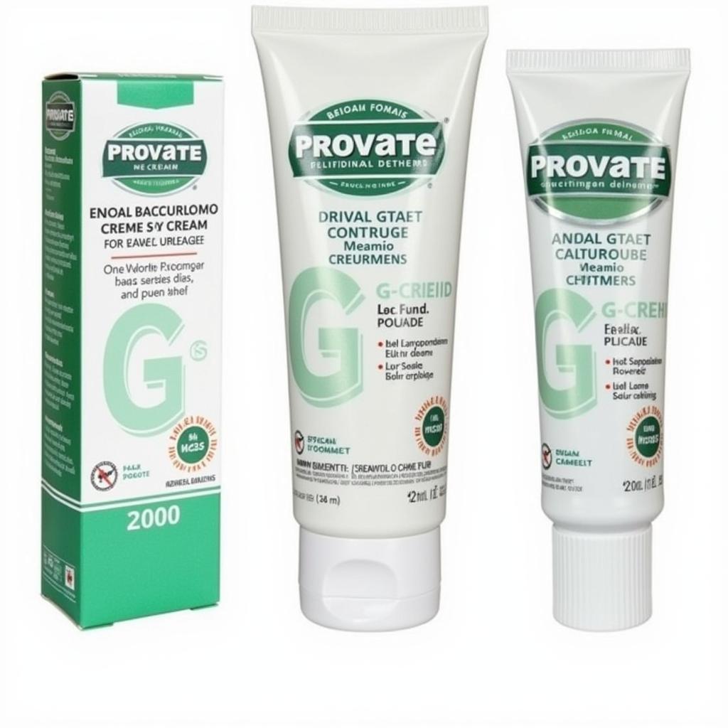 Provate G Cream Packaging