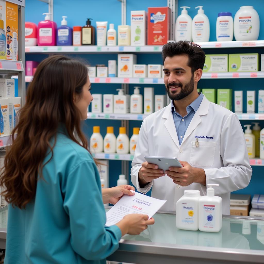 Buying Provate Lotion in a Pakistani Pharmacy