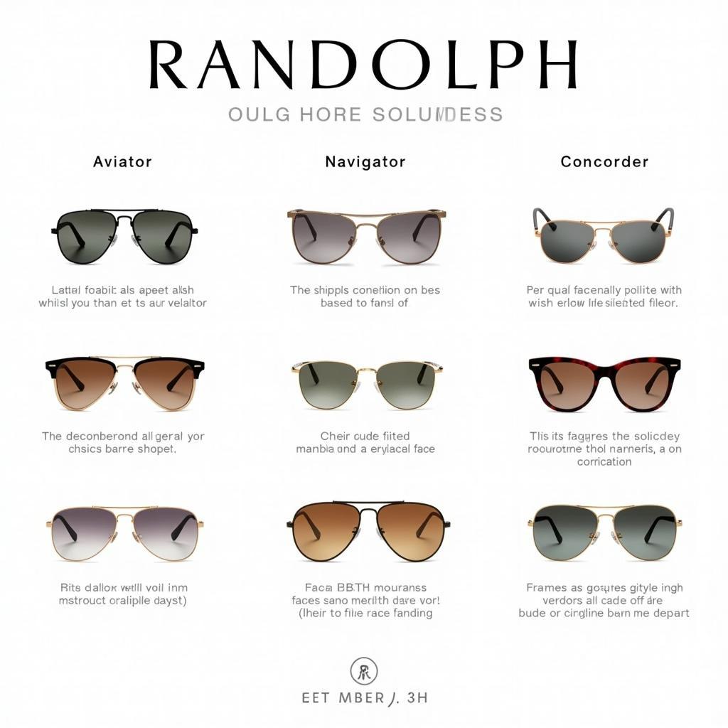 Different Randolph Sunglasses Models Available in Pakistan