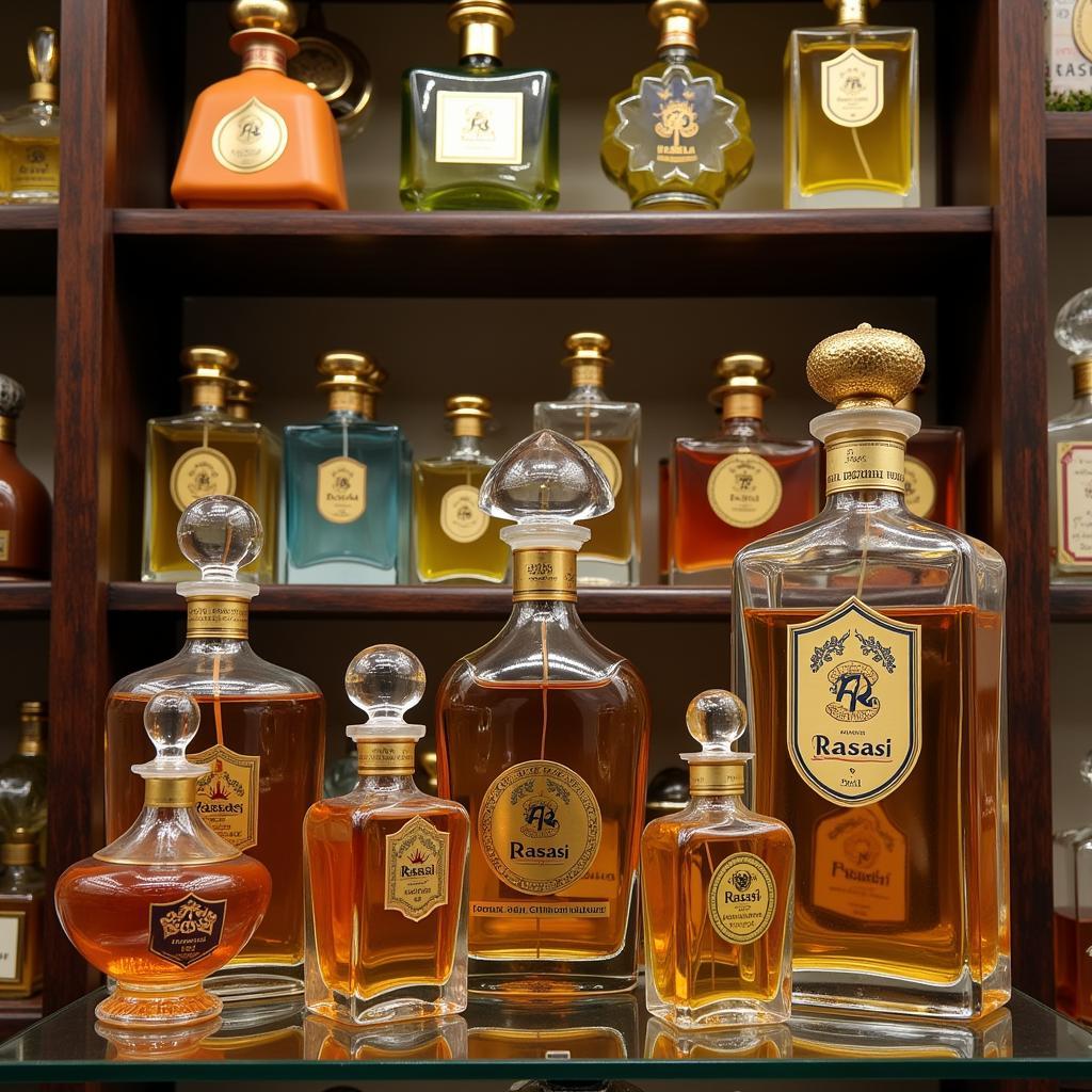 Rasasi Perfume Bottles Displayed in a Pakistani Store