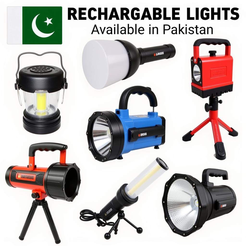 Different Types of Rechargeable Lights in Pakistan