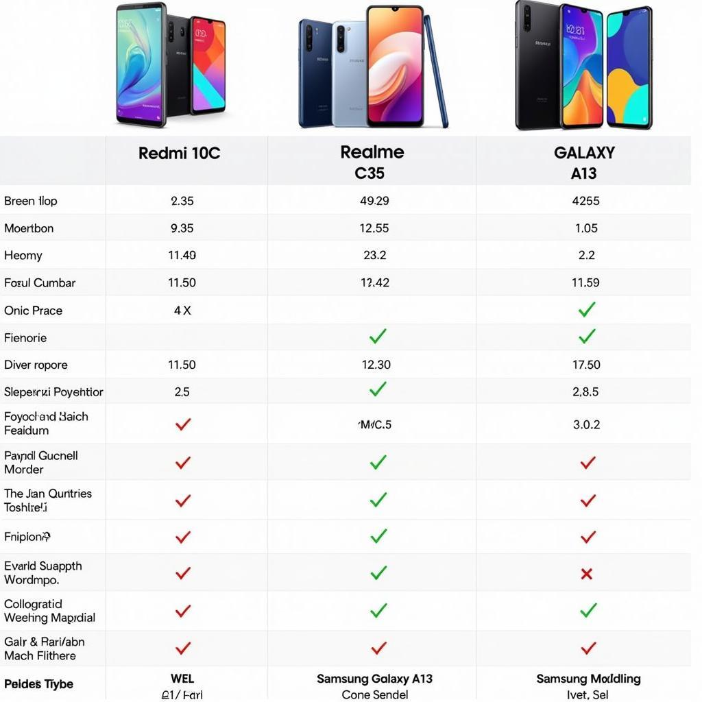 Redmi 10C Competitors in the Pakistan Market