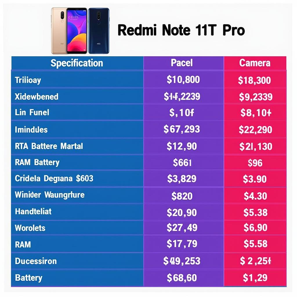 Redmi Note 11T Pro vs Competitors