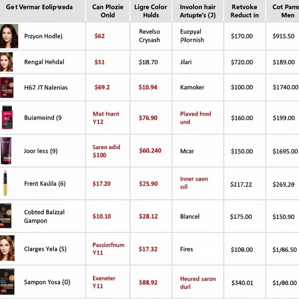 Revlon Hair Color Prices Comparison in Pakistan