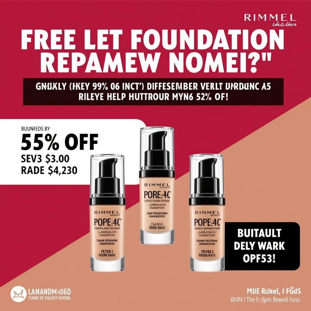 Rimmel Foundation Sale and Promotions in Pakistan