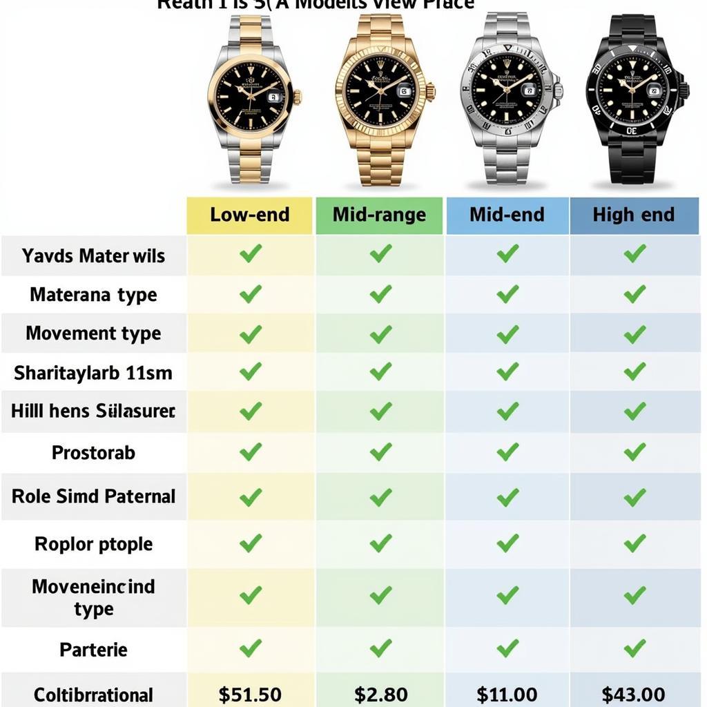 Rolex Copy Price Comparison in Pakistan