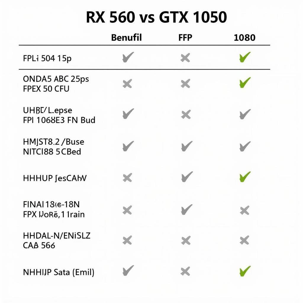 Performance Comparison: RX 560 vs GTX 1050