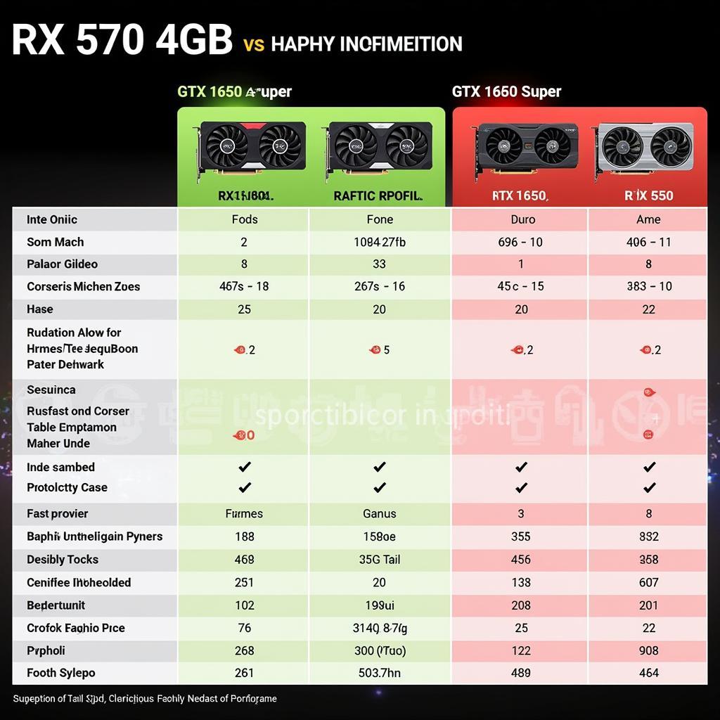 Performance Comparison: RX 570 4GB vs. Competitors