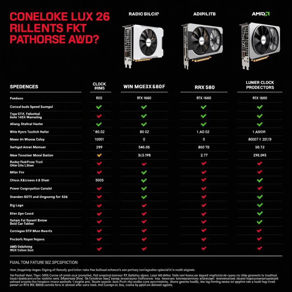 RX 590 8GB vs. Competitors