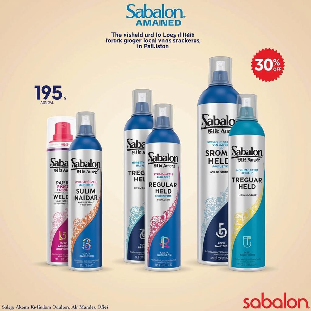 Sabalon Hair Spray Variants Available in Pakistan