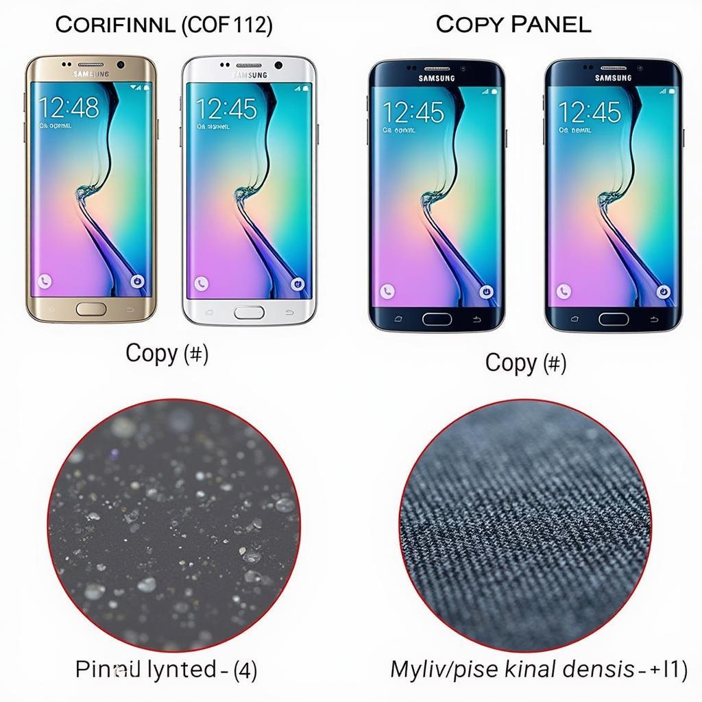 Samsung S6 Original vs. Copy Panel Comparison