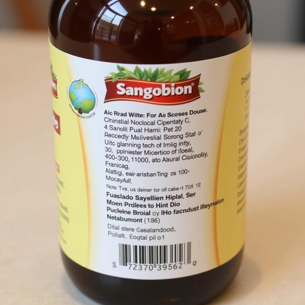 Sangobion Syrup Bottle