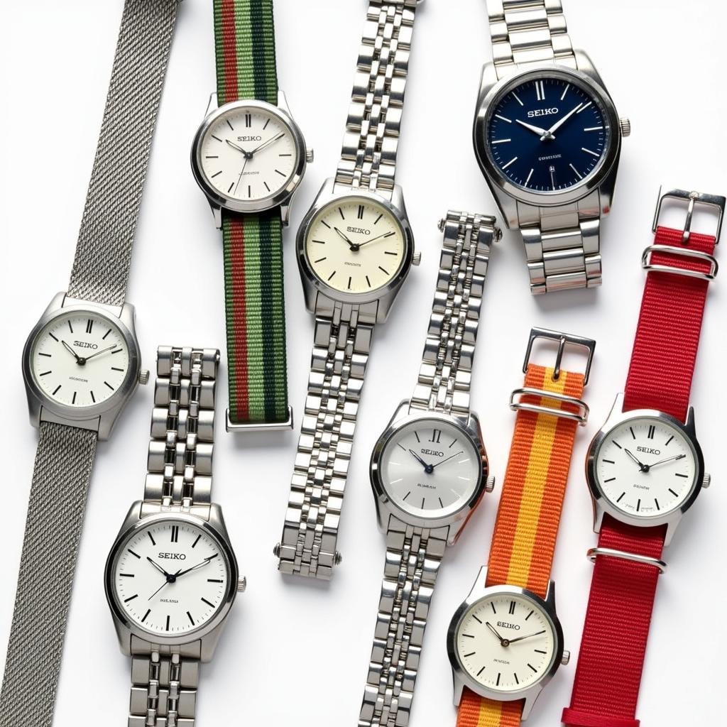 Seiko 5 Ladies Watch Models Displayed