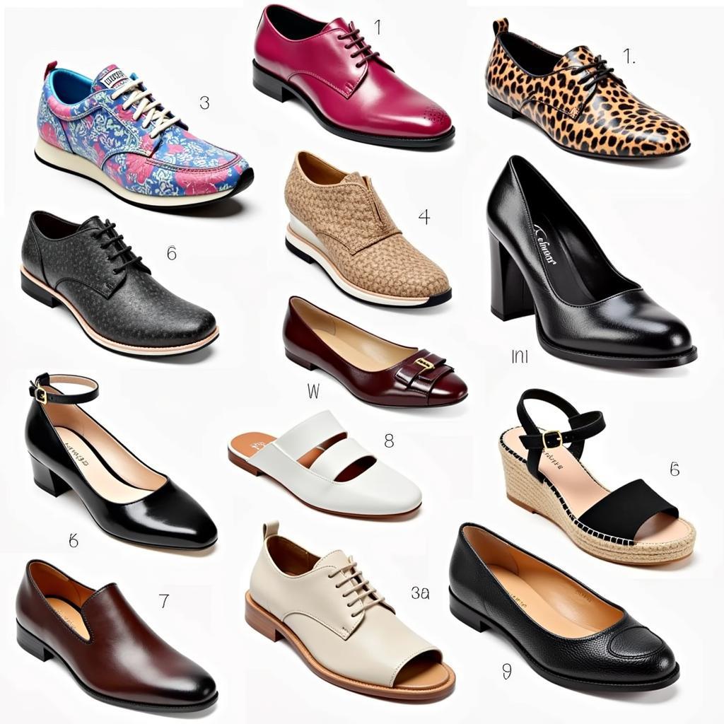 Servis Cheetah Shoes Collection showcasing various styles and colors for men, women, and children.