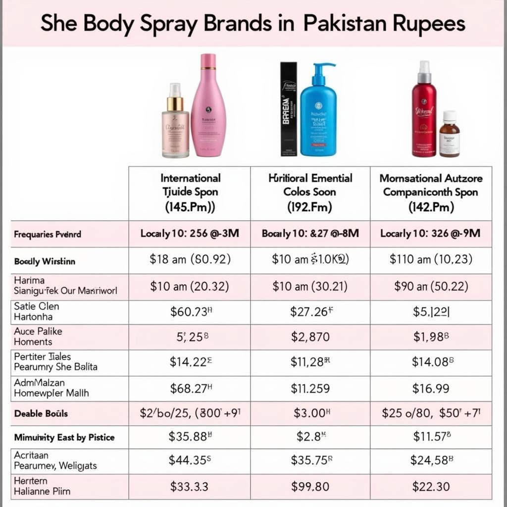 She Body Spray Price Comparison in Pakistan