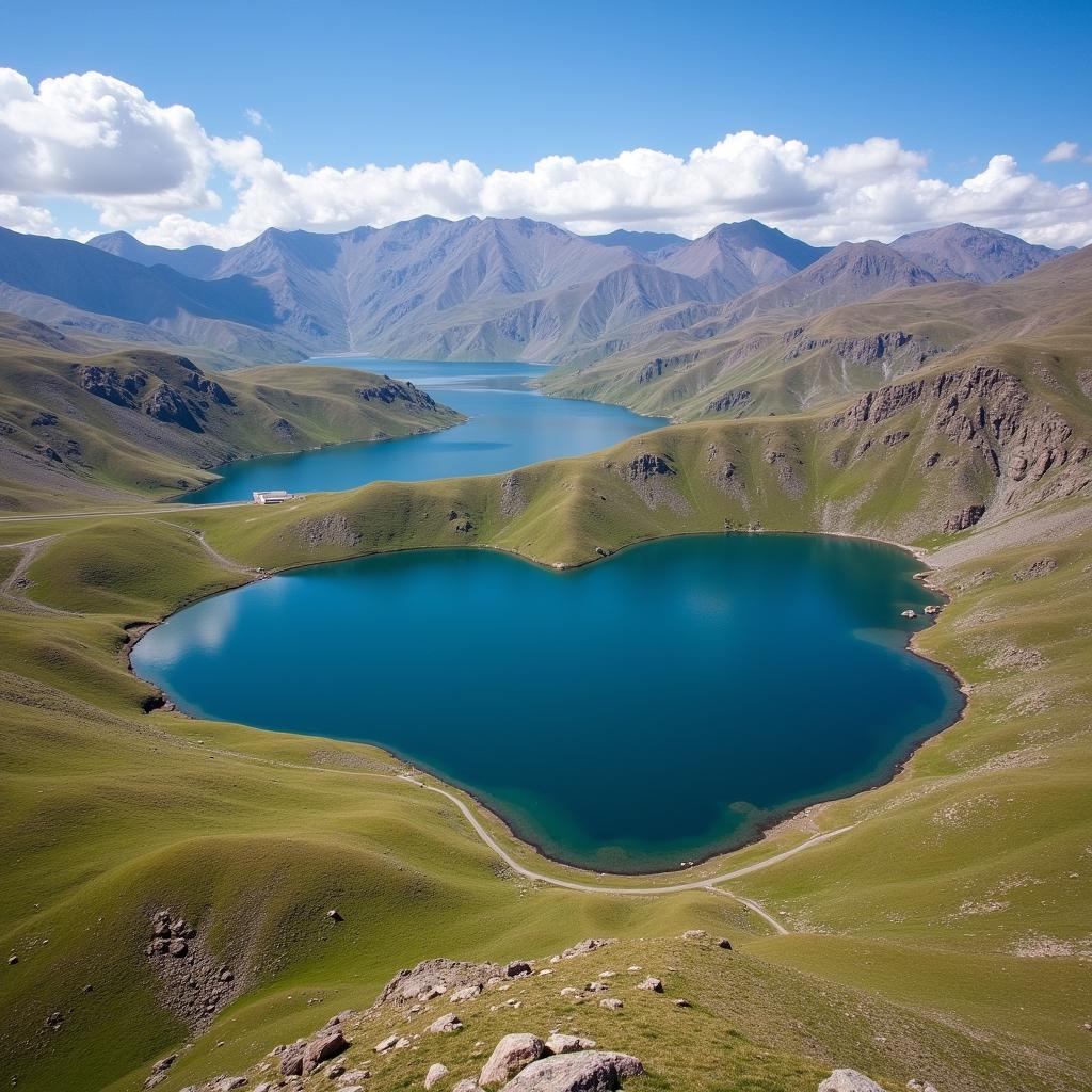 The Heart-Shaped Sheosar Lake in Deosai National Park