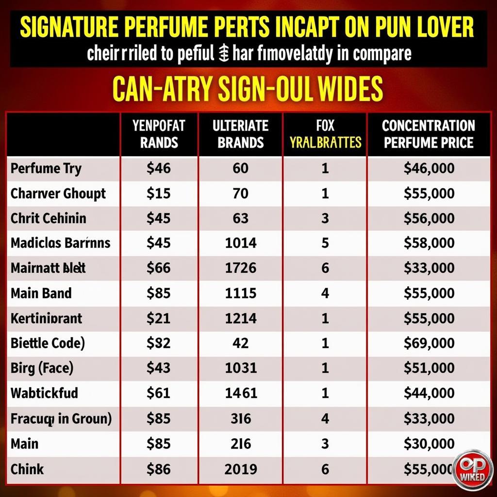 Signature Perfume Price Comparison in Pakistan