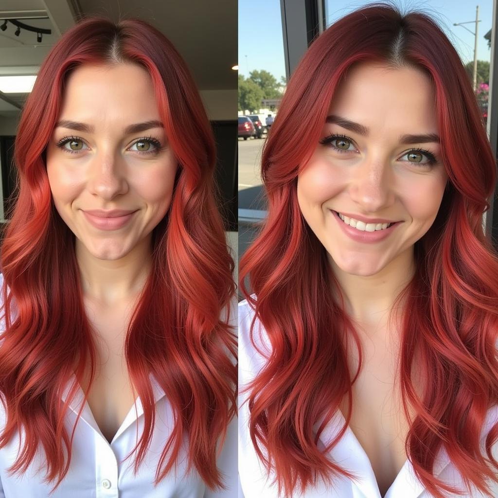 Silky and Vibrant Hair After Coloring