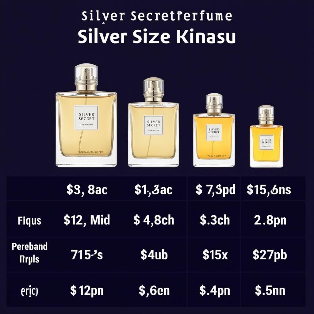 Silver Secret Perfume Available Sizes and Prices