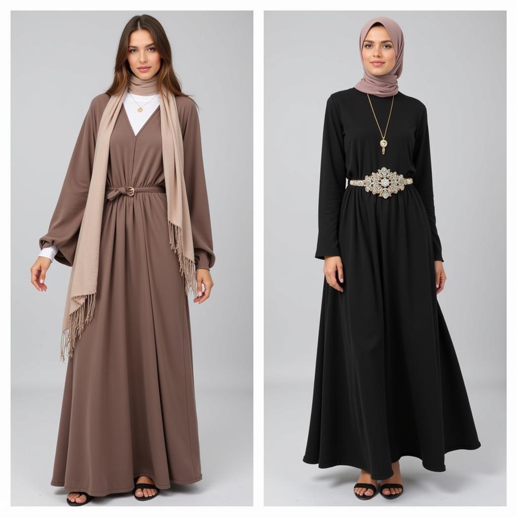 Styling a simple abaya for different occasions