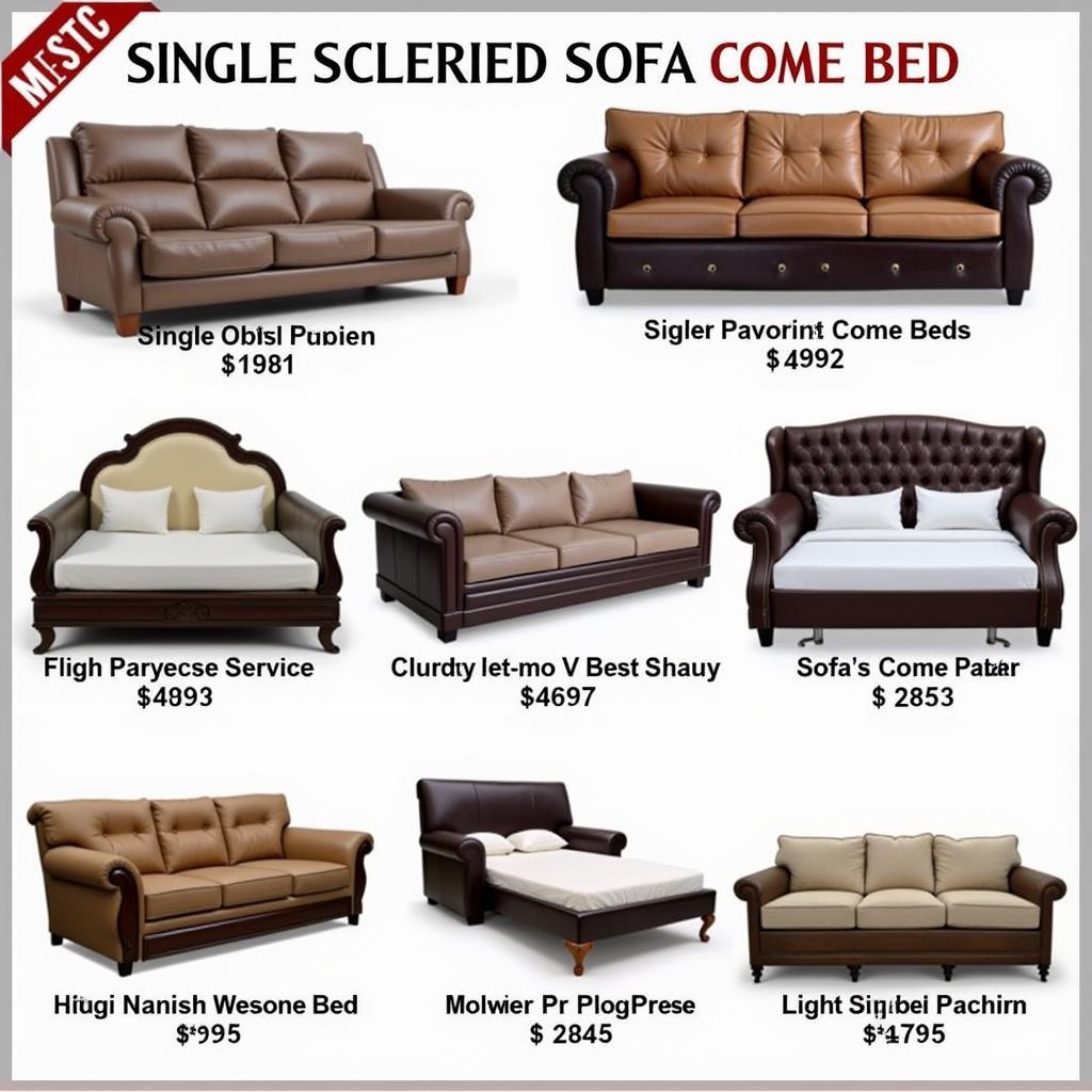 Single Sofa Come Beds in Pakistani Furniture Stores