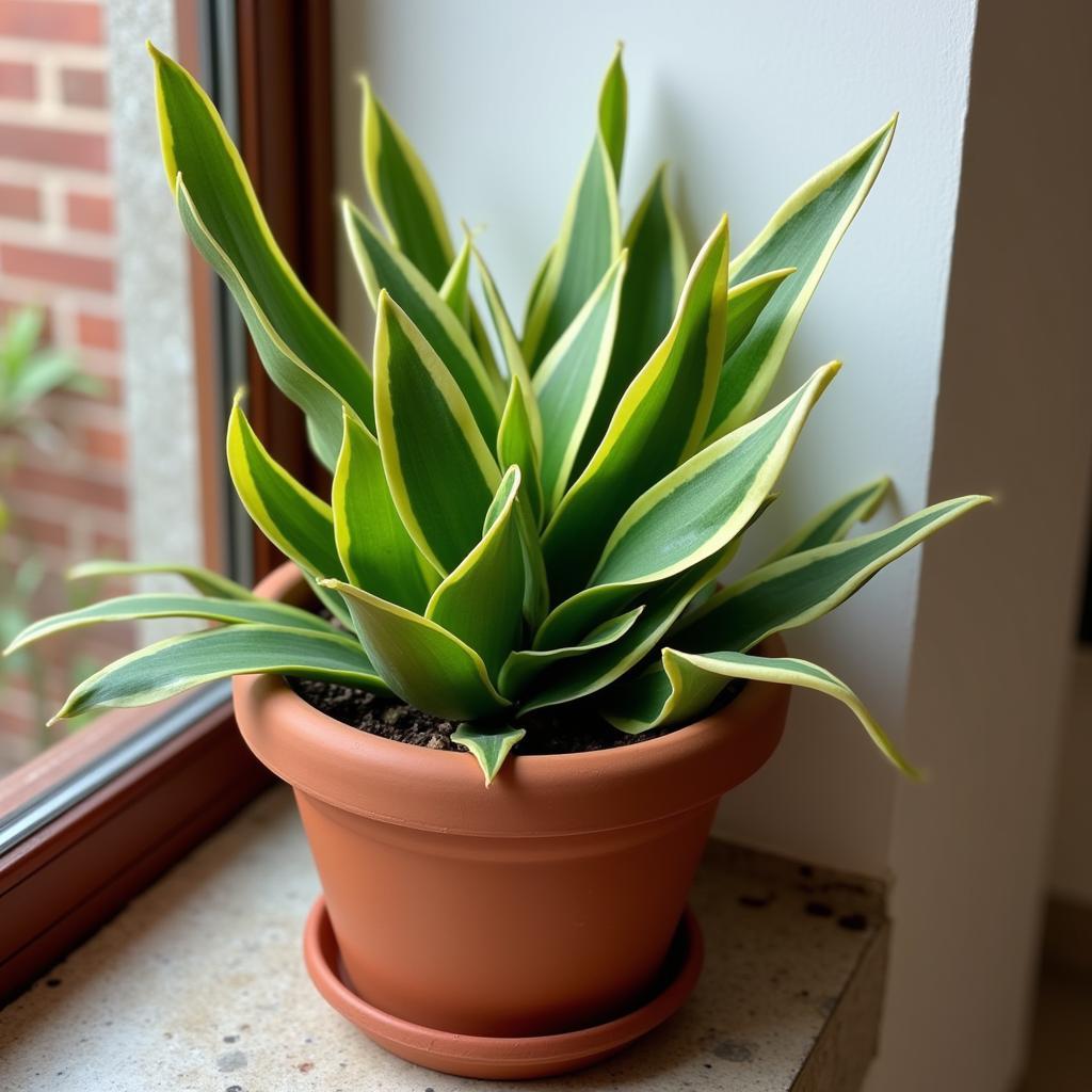 Snake Plant Thriving in a Pakistani Home