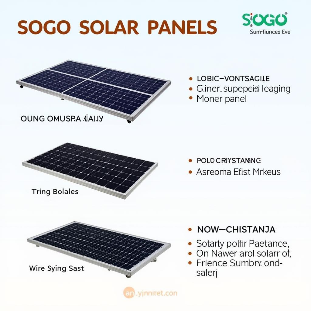 Sogo Solar Panel Types Available in Pakistan