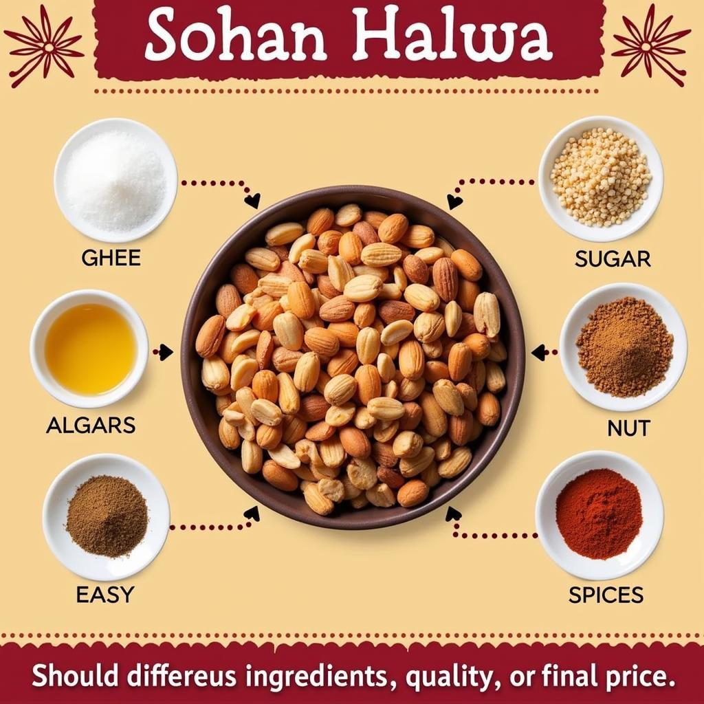 Sohan Halwa Ingredients in Pakistan