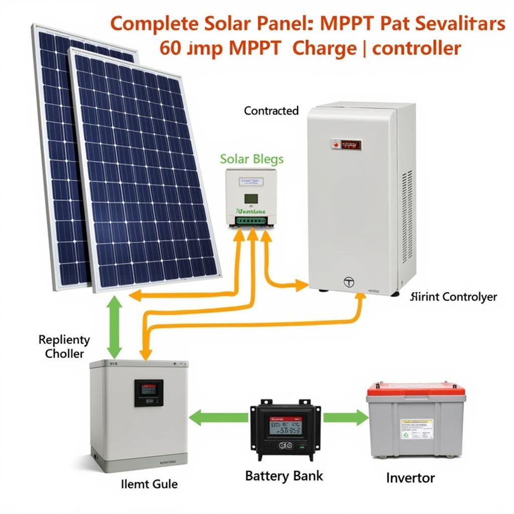 Solar Panel System with MPPT Controller