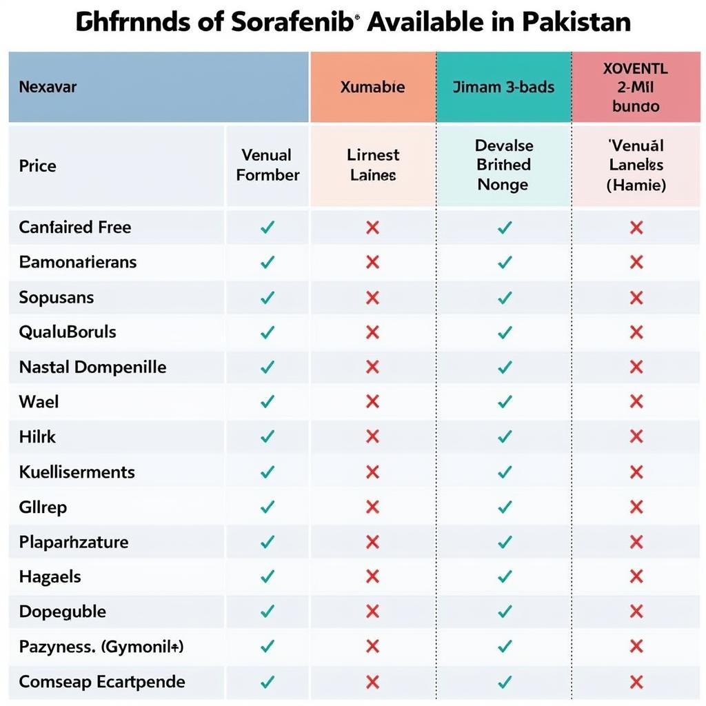 Available Sorafenib Brands in Pakistan