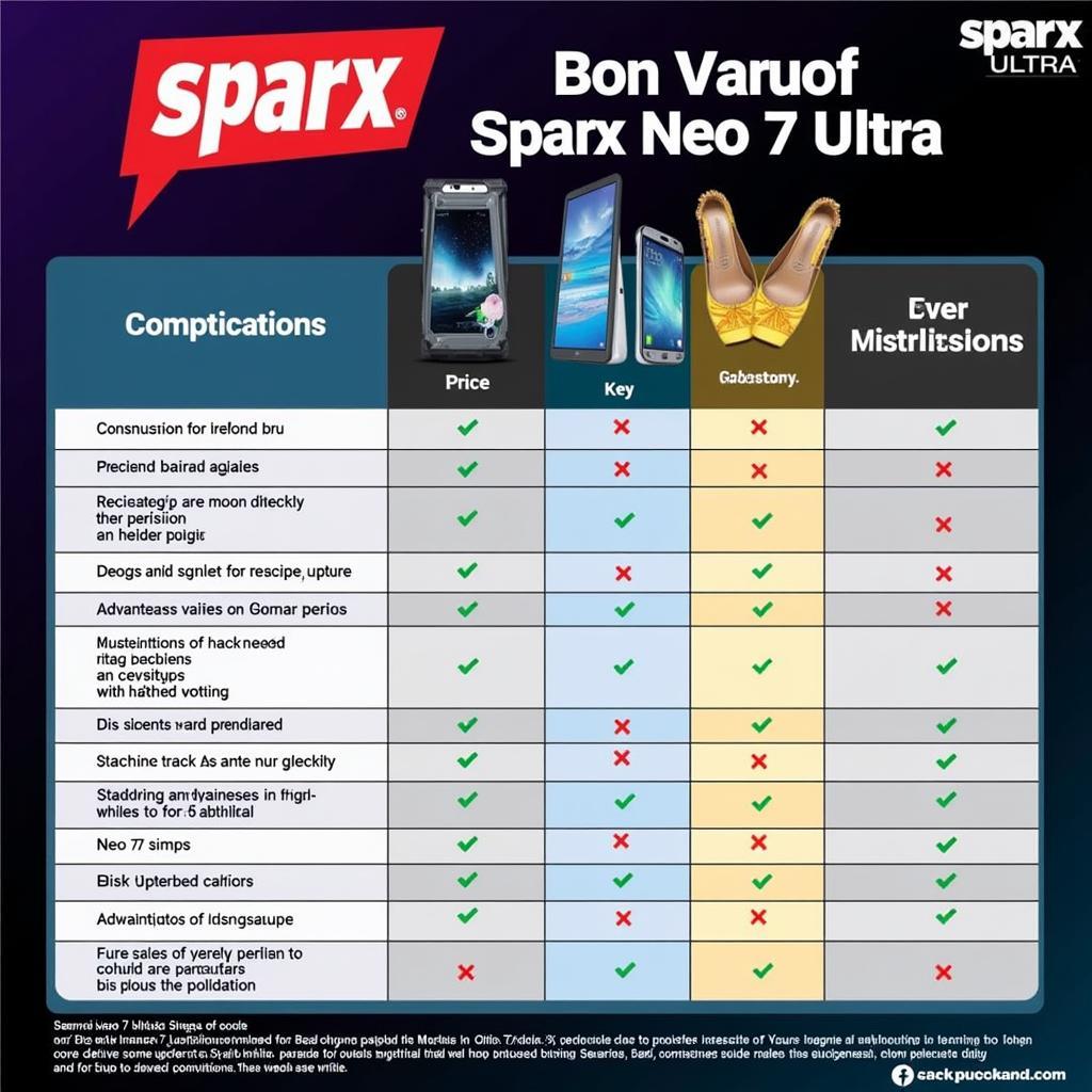 Sparx Neo 7 Ultra Price in Pakistan Comparison Chart