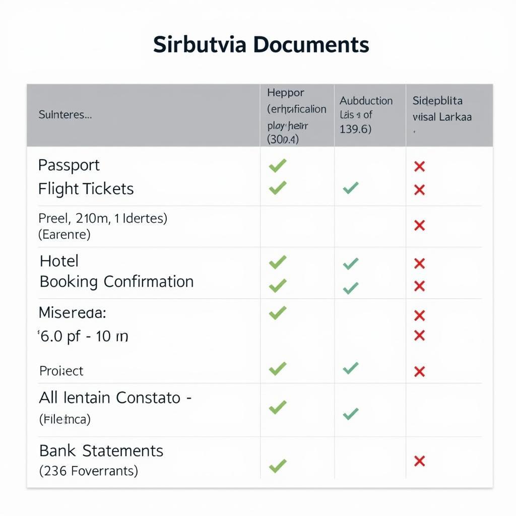 Sri Lanka Visa Required Documents