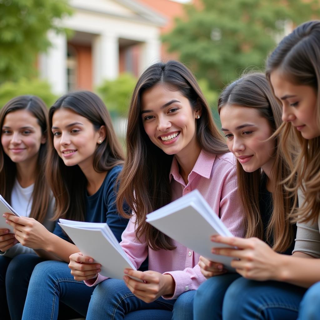 Students Discussing Future Career Options After 12th Class