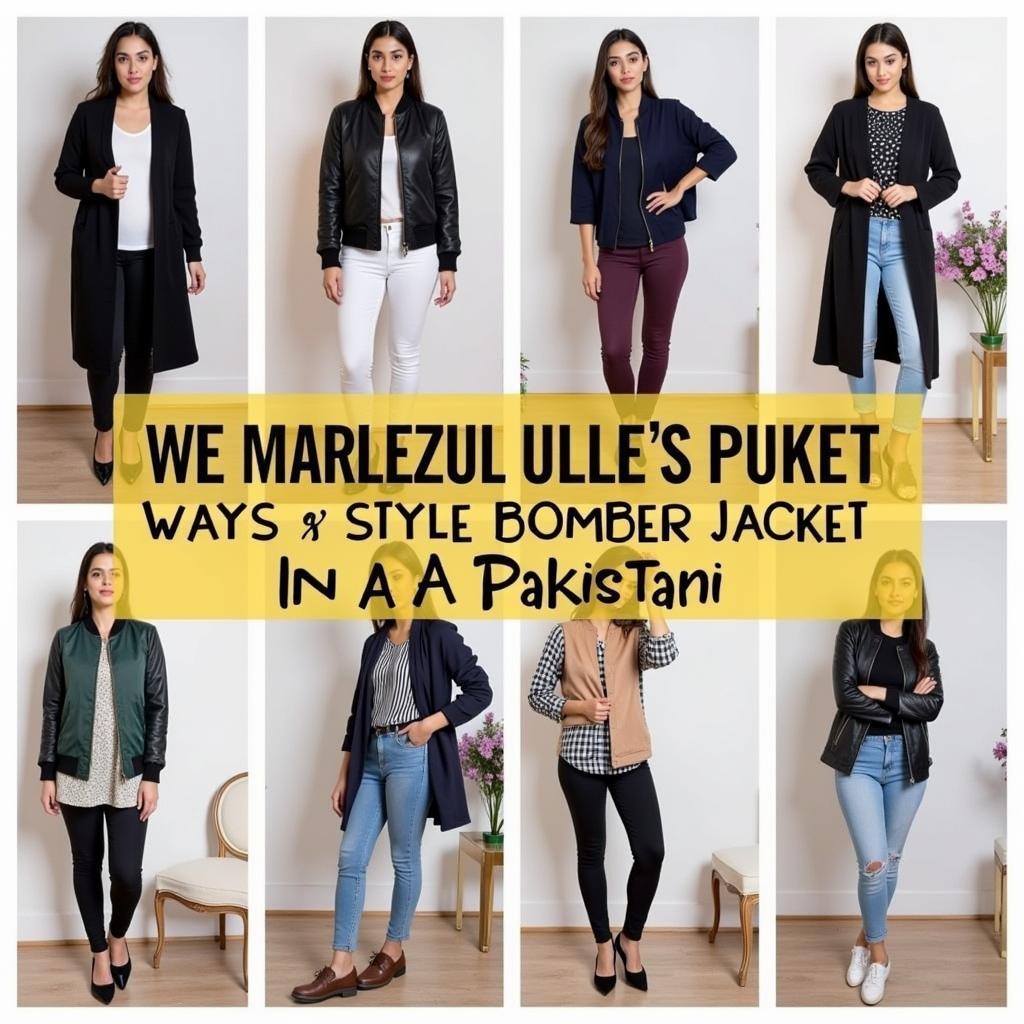 Trendy Bomber Jacket Outfit Combinations in Pakistan