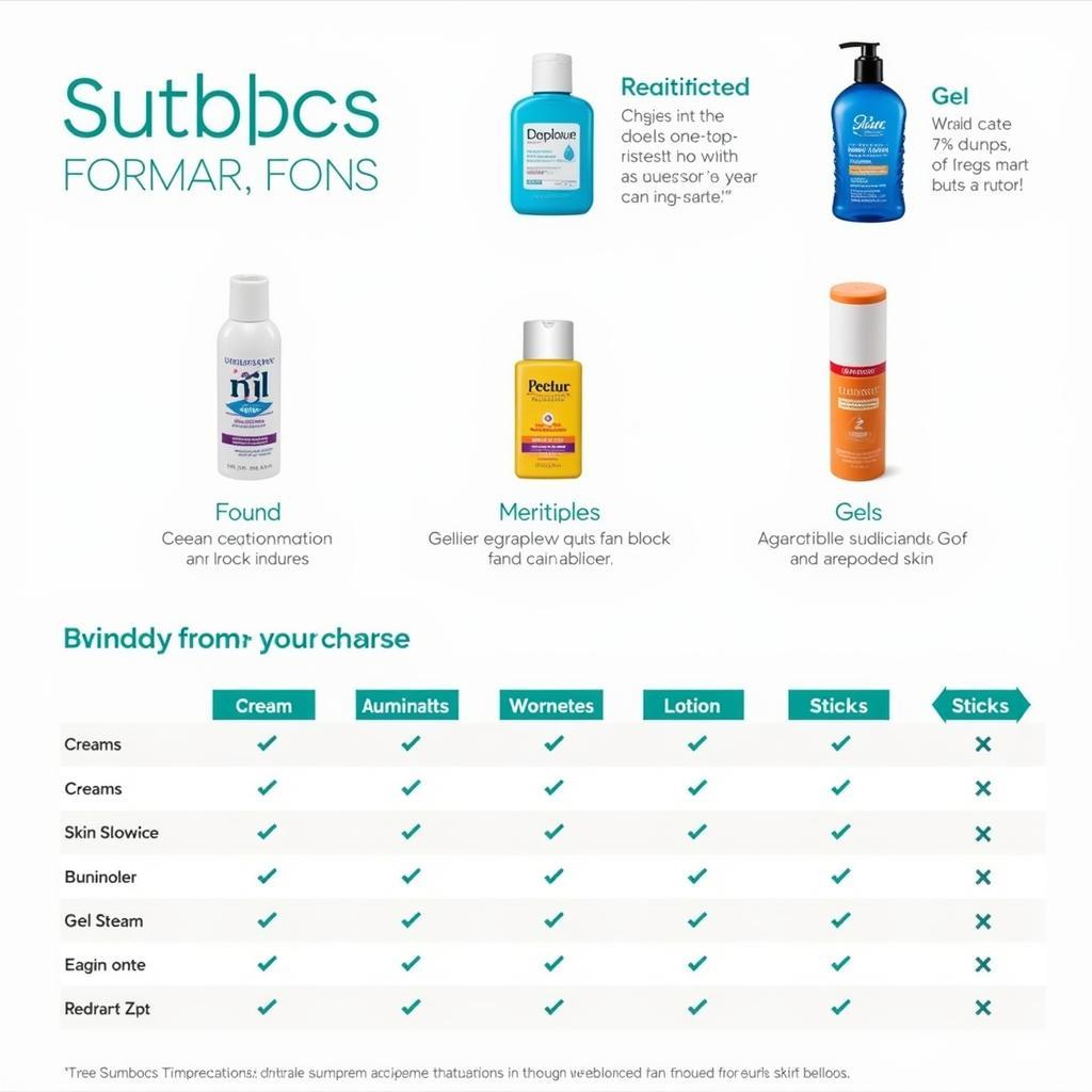 Comparing Different Sunblock Formulations