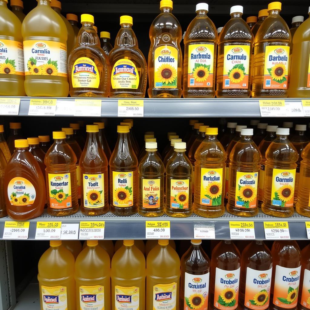 Sunflower Oil Price in Pakistani Supermarket